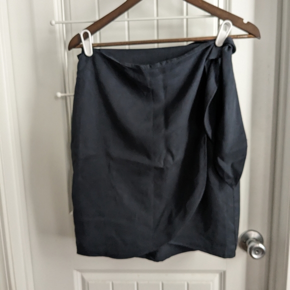Vetta Capsule Wardrobe Wrap Skirt Skort (missing shorts) Women's XS Grey Black - Picture 6 of 10